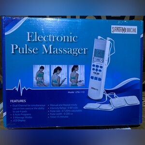 White Electronic Pulse Massager